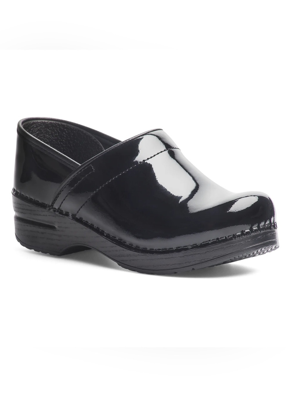 Dansko patent leather professional clogs